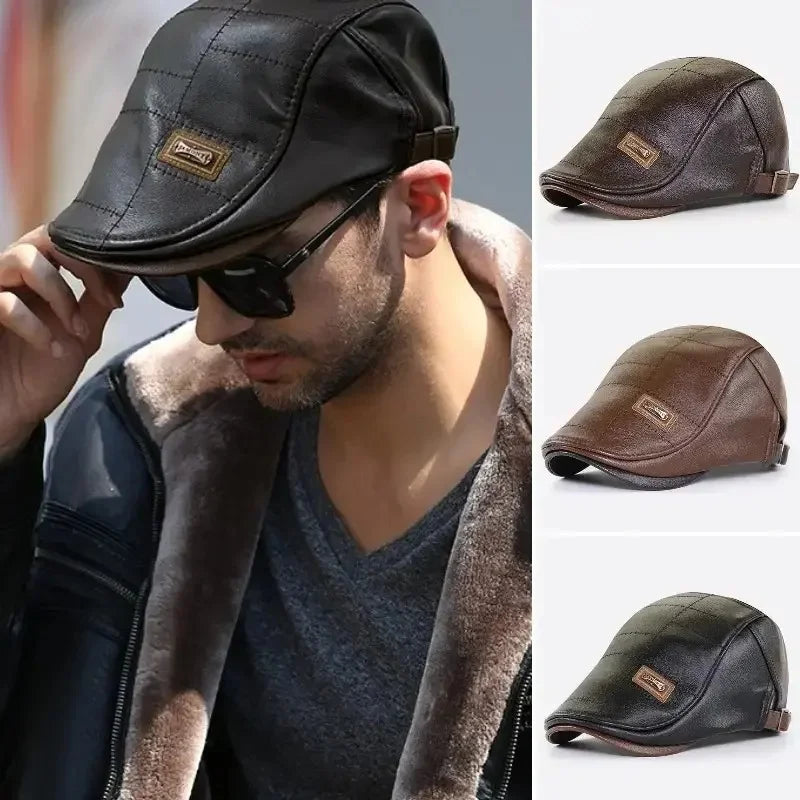 Béret en cuir tendance 2025